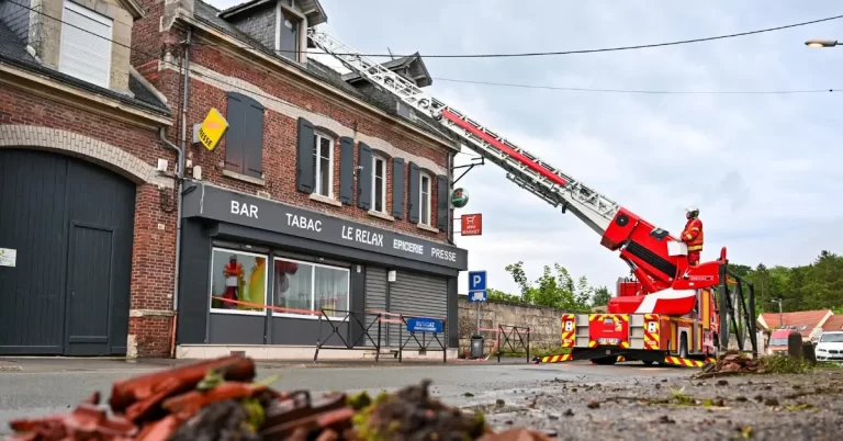 Tornado In Carlepont, France damages 44 buildings june 18 2024