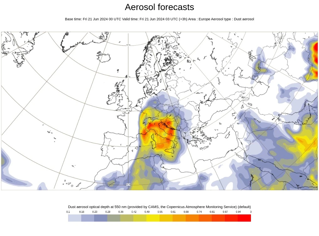 aerosol forecast vt 0300 utc june 21 2024