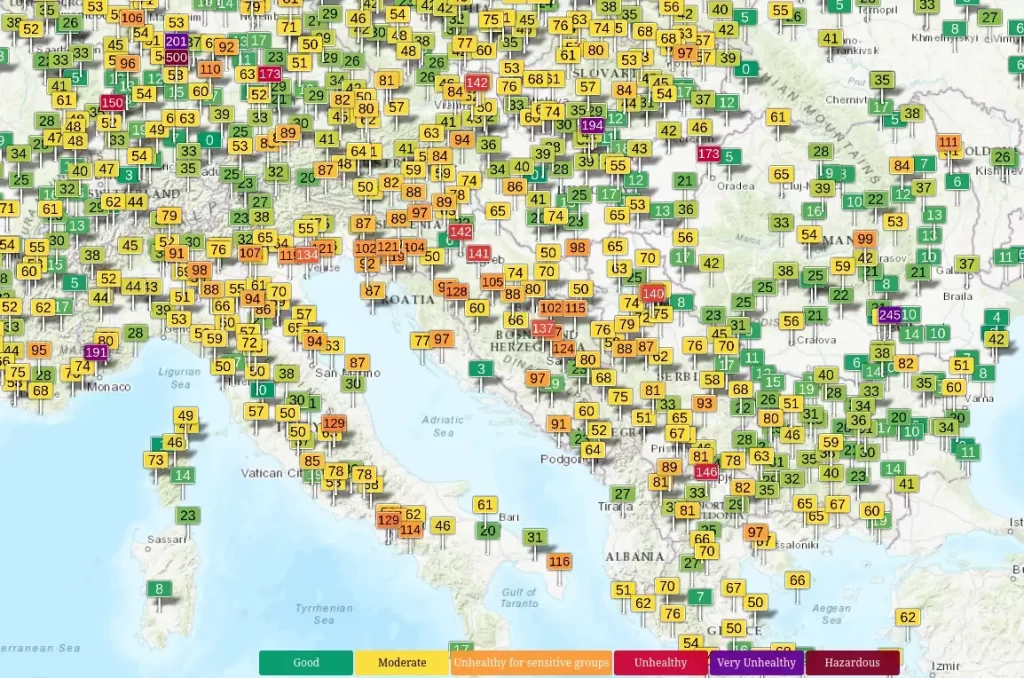 aqi 1123 utc central europe
