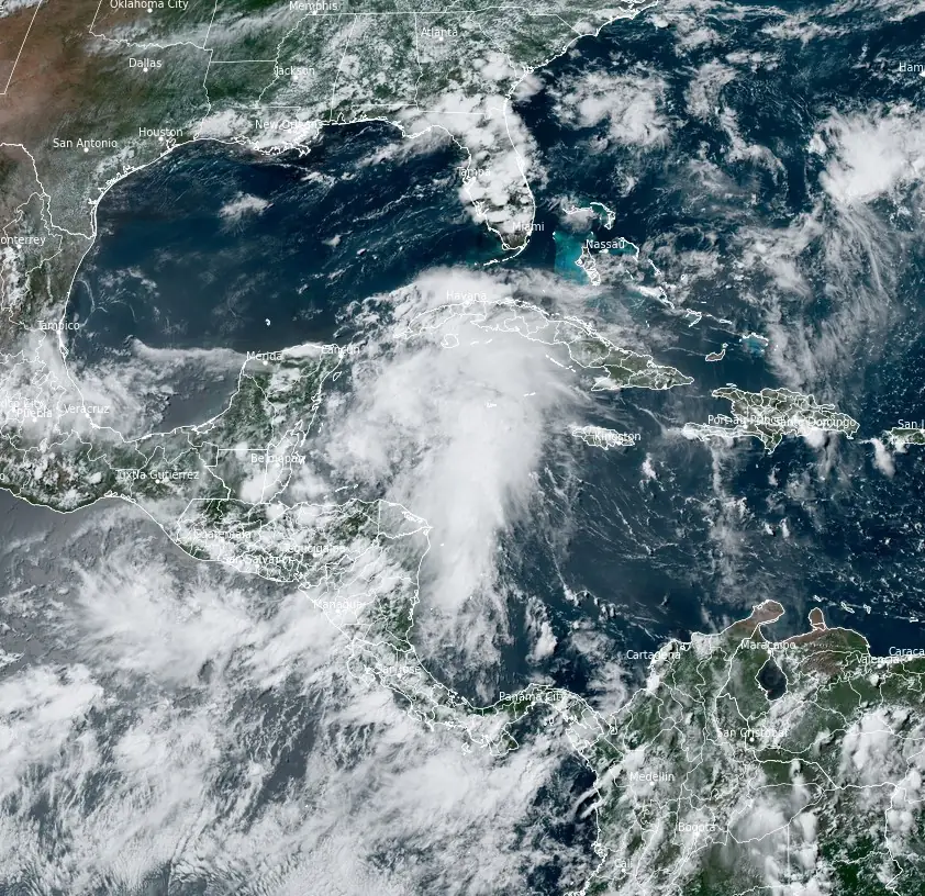 disturbance 1 caribbean sea 1940 utc june 28 2024 goes-east