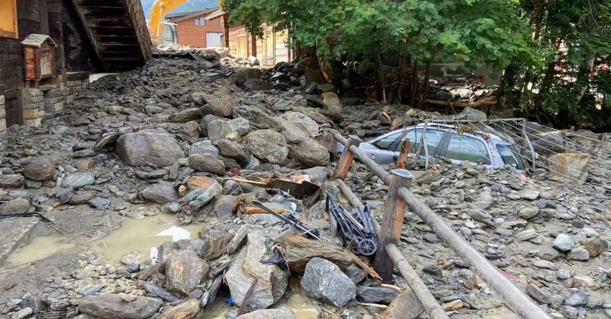flash flood mudslide aftermath switzerland june 30 2024