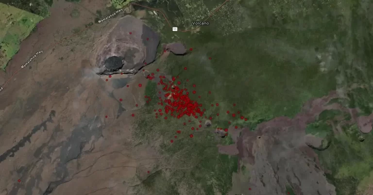 kilauea earthquake swarm june 27 - 30 2024 sam