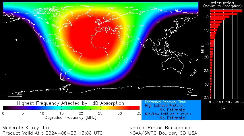 m9.3 solar flare june 23 2024 drap