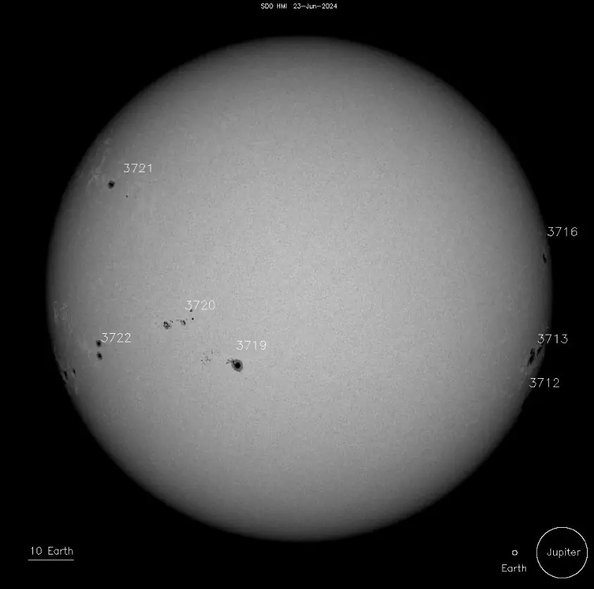 sunspots on june 23 2024