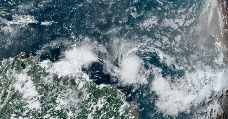 tropical cyclone beryl at 1850z june 29 2024 goes-east