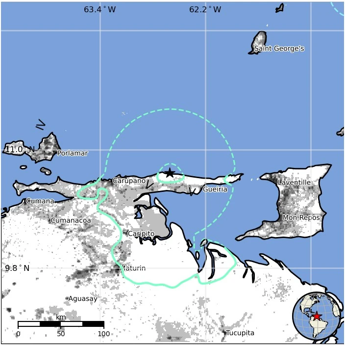 venezuela m6.0 earthquake june 23 2024 usgs epe