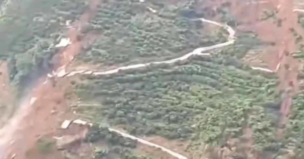 Large-scale landslide in China’s Zigui County, Hubei Province