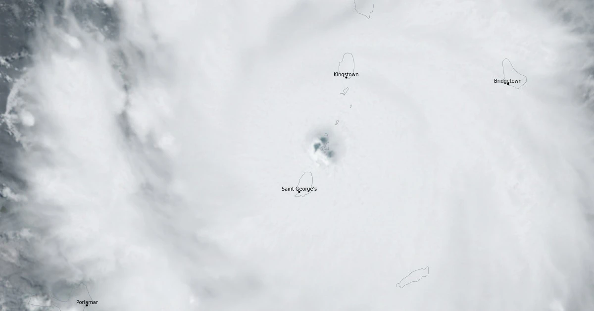 hurricane beryl 1510 utc july 1 2024 carriacou island landfall