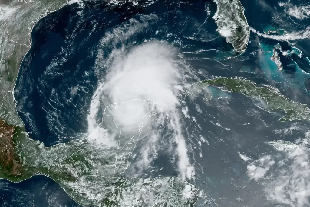 hurricane beryl 1730 utc july 5 2024 yucatan mx