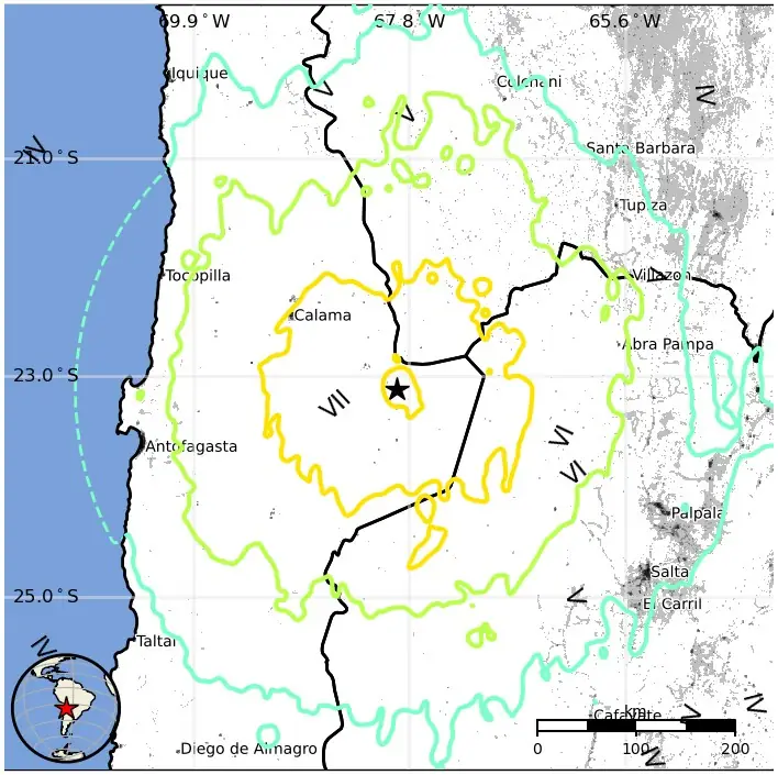 m7.4 earthquake chile july 19 2024 usgs epe