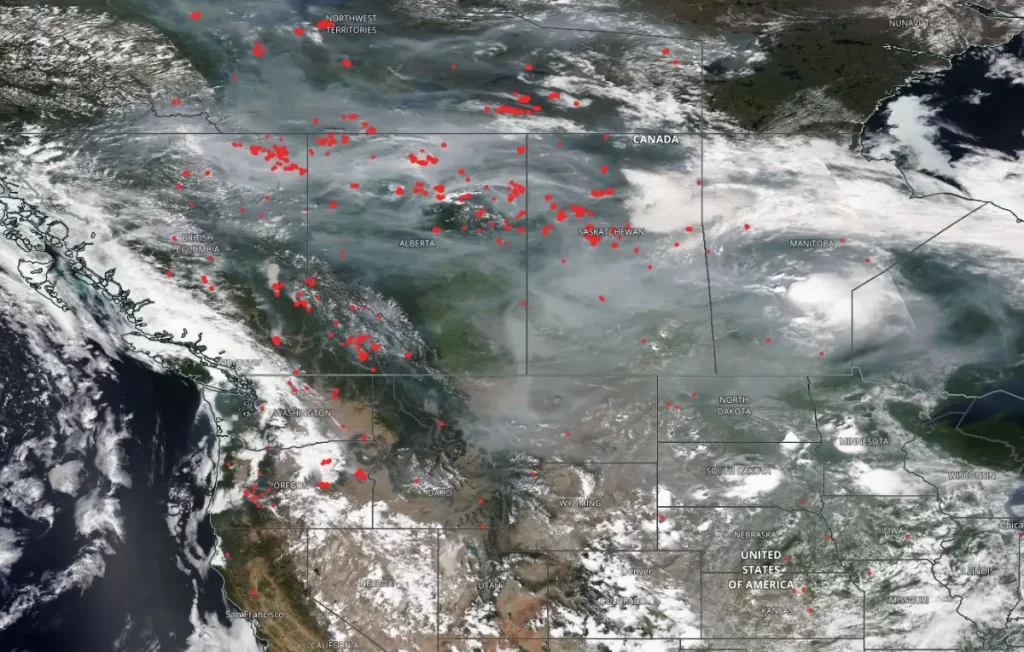 noaa-20 with fires and thermal anomalies july 21 2024