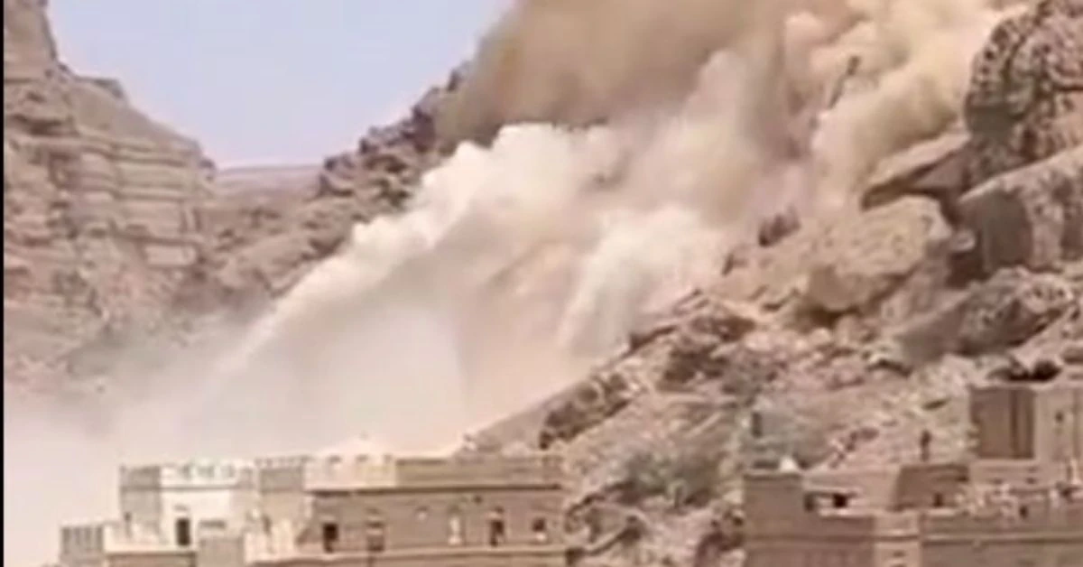 rock collapse yemen july 17 2024