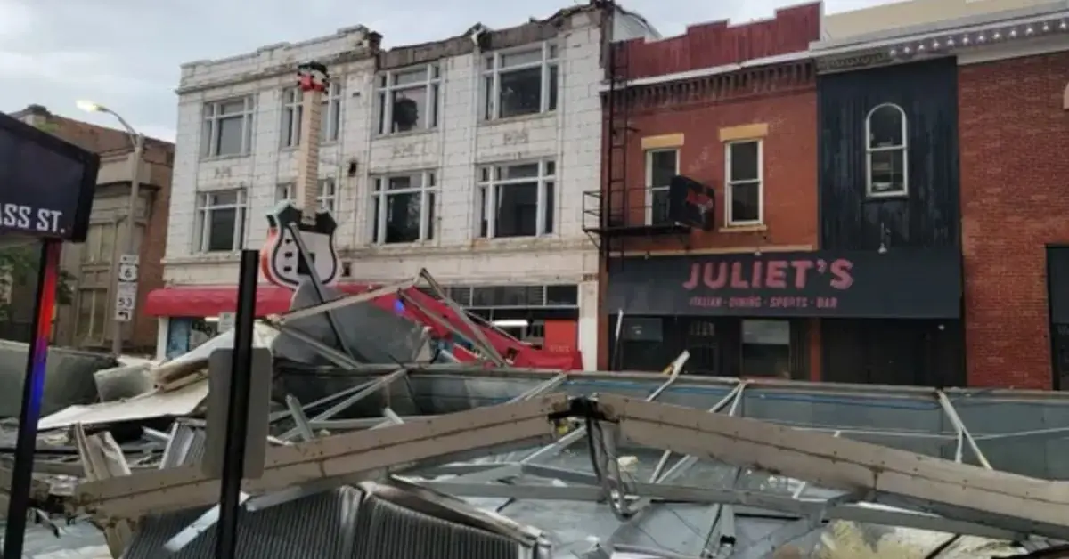 severe thunderstorms damage in joliet illinois july 14 2024 lolied pd