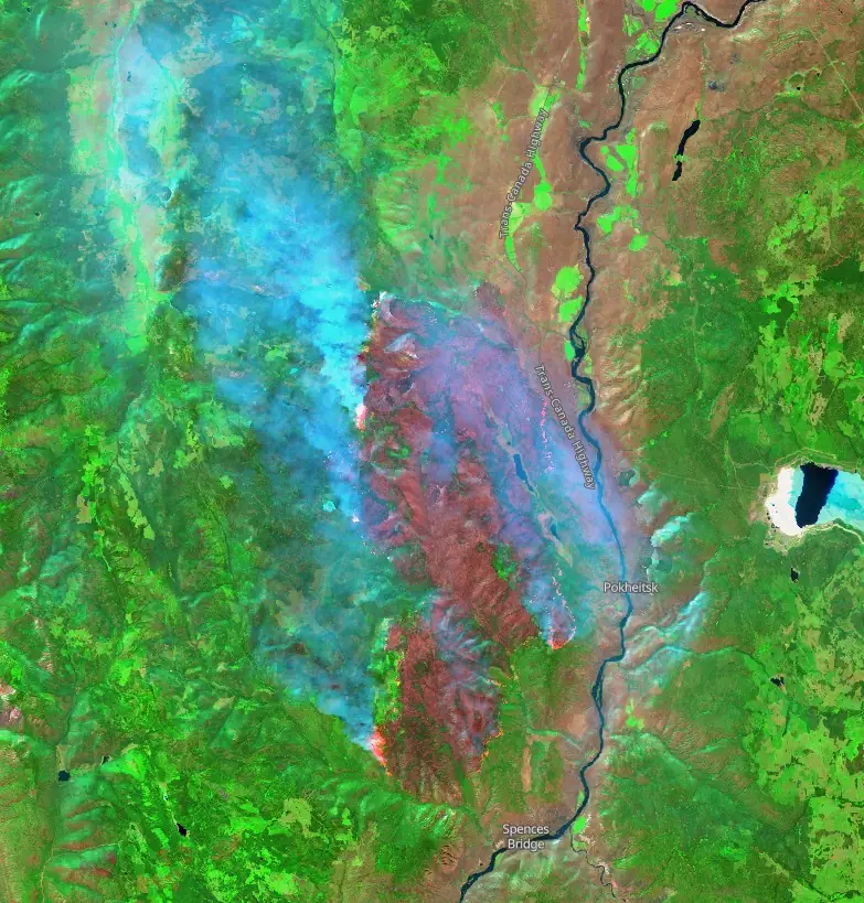 shetland creek fire bc canada july 20 2024