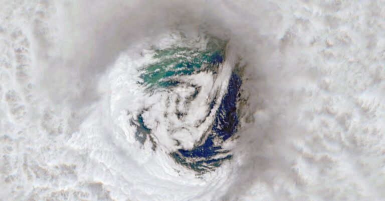 the eye of hurricane beryl on july 1 2024