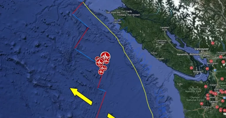 vancouver island earthquakes july 2024 map location f