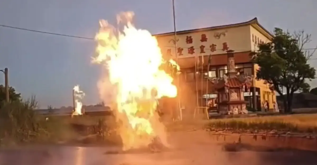 wandan mud volcano eruption taiwan july 6 2024