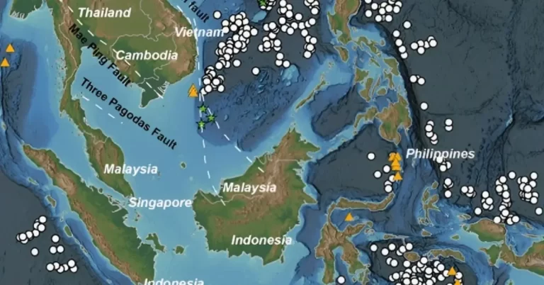 466 undersea volcanoes found in the waters of Southeast Asia, Taiwan, and Andaman and Nicobar Islands