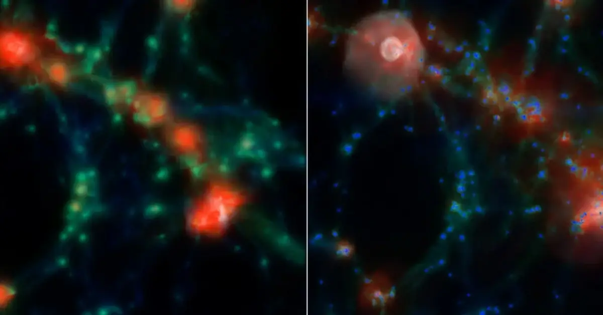 Galaxies in denser regions found to be up to 25 percent larger