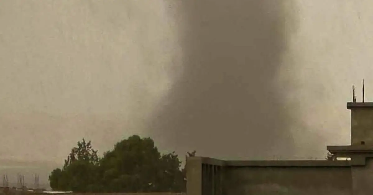 Large tornado in Sharia, Algeria august 28 2024