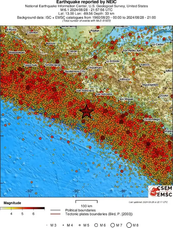 el salvador m6.1 earthquake august 28 2024 emsc rs