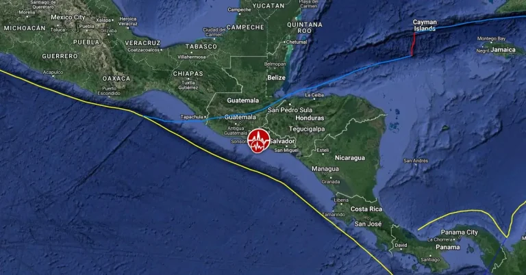 el salvador m6.1 earthquake august 28 2024 location map