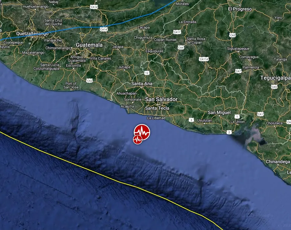 el salvador m6.1 earthquake august 28 2024 location map bg