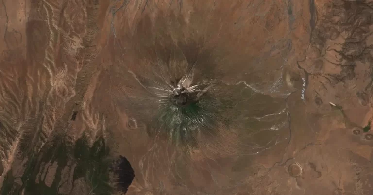 ol doinyo lengai volcano tanzania satellite image august 5 2024