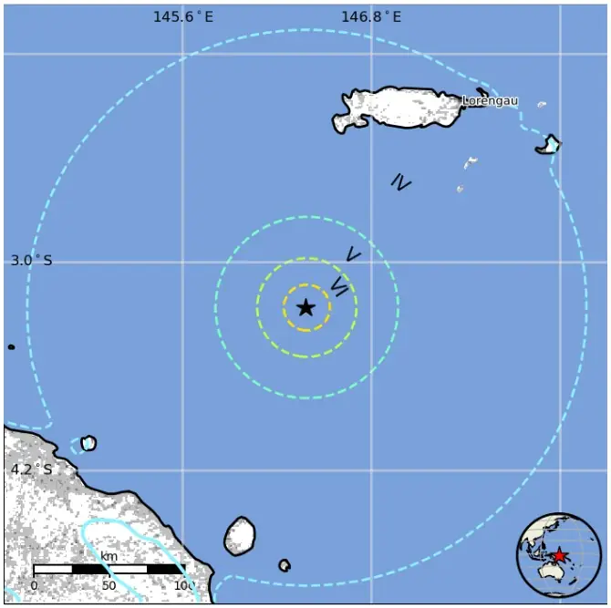 bismarck sea papua new guinea m6.3 earthquake september 11 2024 usgs epe