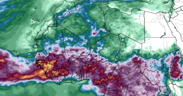 gfs rainfall accumulation september 6 to 20 2024 n africa