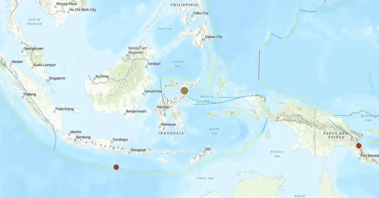m6.0 earthquake sulawesi indonesia september 23 2024 location map