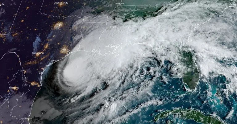 satellite image of hurricane francine 1250 utc on september 11 2024