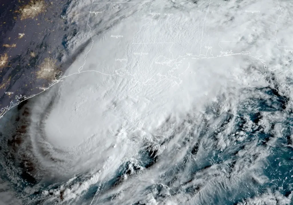 satellite image of hurricane francine 1300 utc on september 11 2024