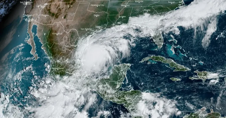 tropical storm francine 1440 utc on september 9 2024 goes-east satellite image