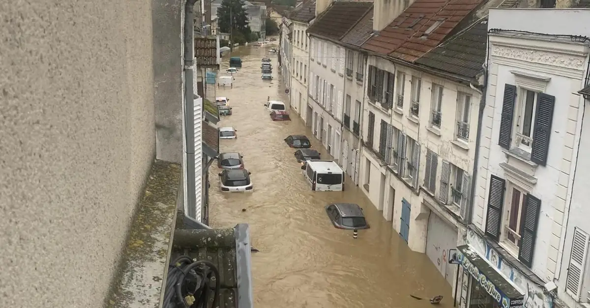 Ex-Hurricane “Kirk” brings record breaking floods in Seine-et-Marne, France october 2024
