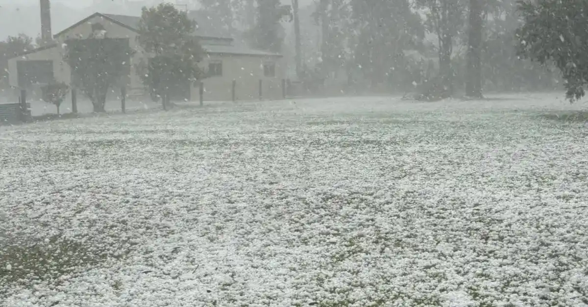 Giant hail strikes NSW on October 28, 2024