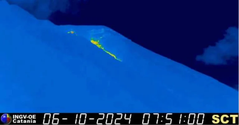 Lava flow detected at Stromboli on October 6