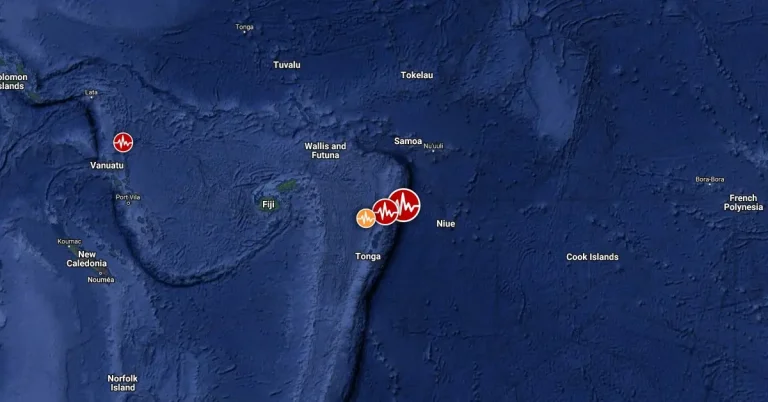 m6.6 earthquake tonga region october 1 2024 location map