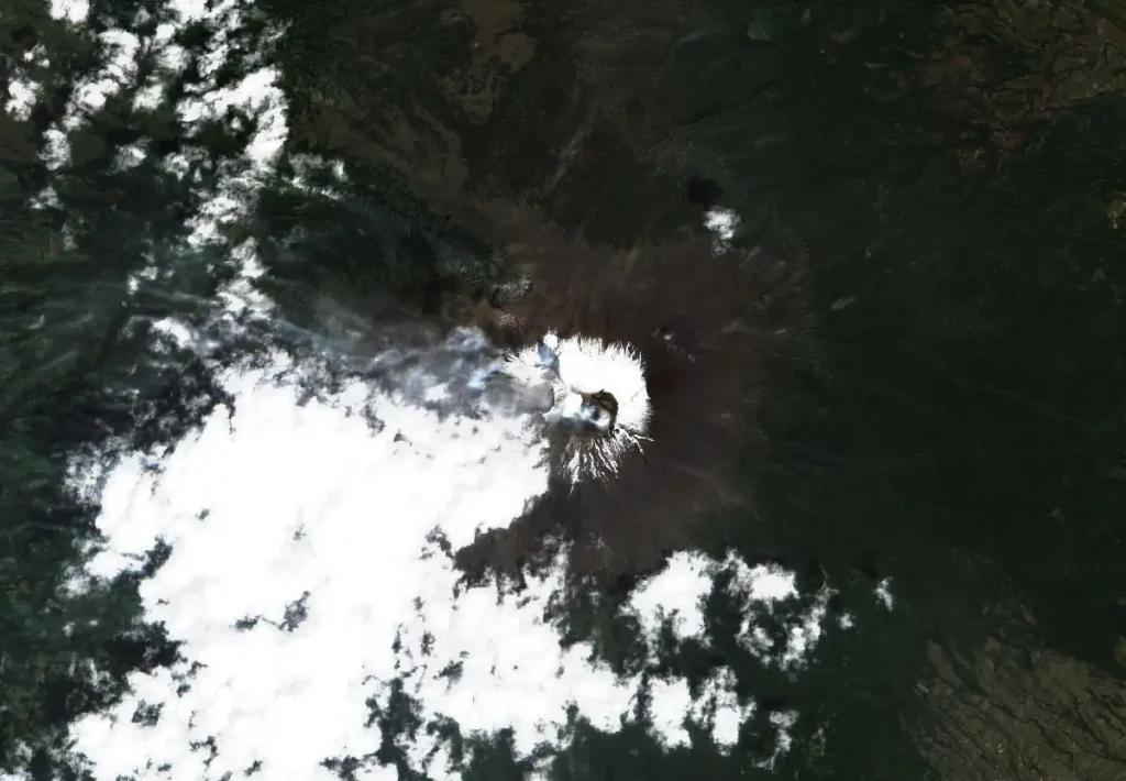 popocatepetl satellite image sentinel-2 october 22 2024