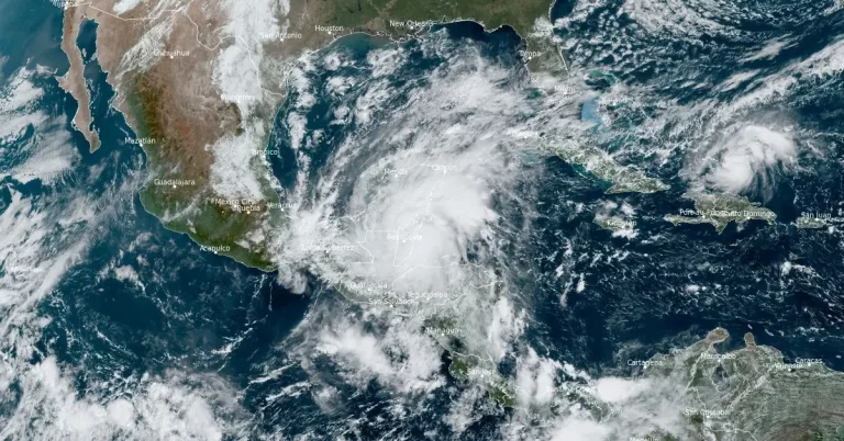 satellite image of tropical storm nadine at 1600 utc on october 19 2024 f