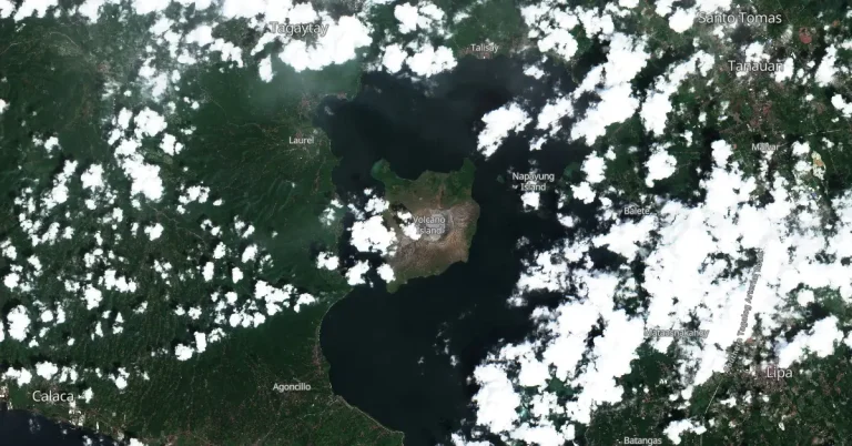 taal volcano satellite image october 8 2024 f