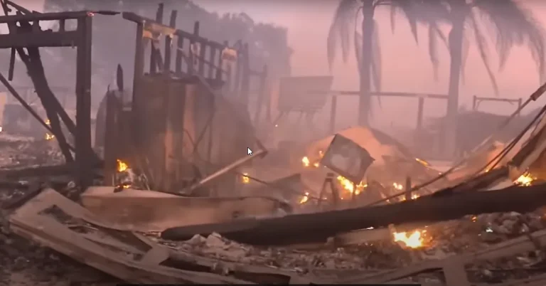 A home in Ventura County destroyed by the Mountain Fire