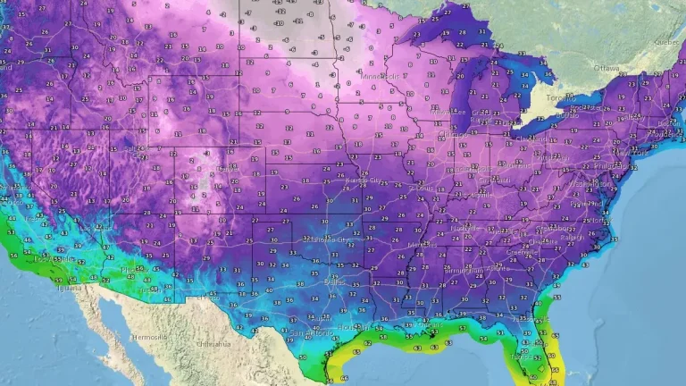 Arctic cold blast sweeping across the northern Plains and Midwest, U.S. november 29 2024