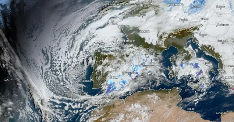 DANA over spain satellite image acquired at 0920 utc on november 13 2024