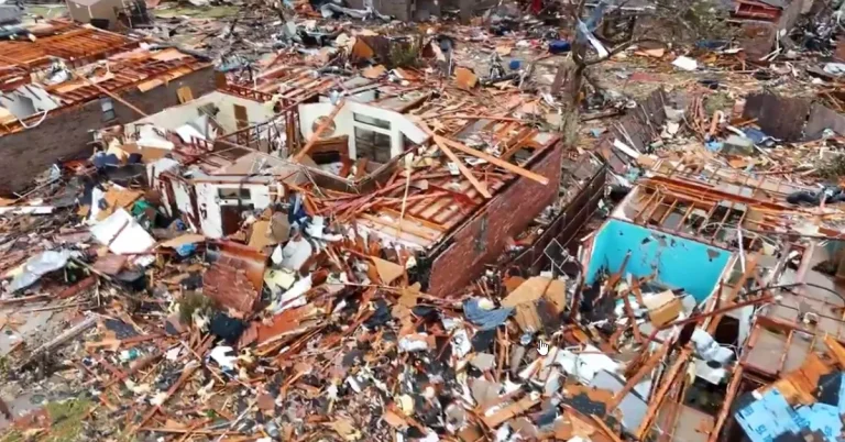 Home ripped apart after a tornado with a preliminary EF-2 rating swept through the Valley Brook area in Oklahoma on Sunday, November 3, 2024