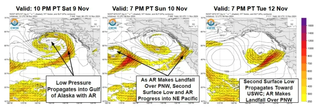 Pacific Northwest and Northern California brace for incoming atmospheric rivers cr