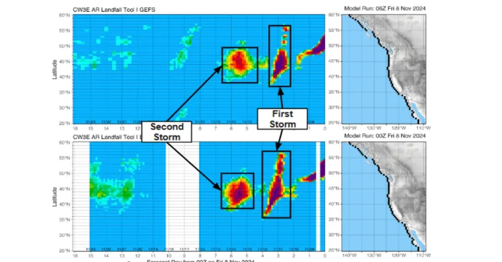 Pacific Northwest and Northern California braces for incoming atmospheric rivers, USA, November 8, 2024