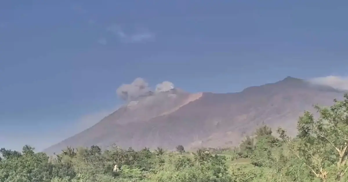 Three ashing events observed at Kanlaon Volcano, Philippines