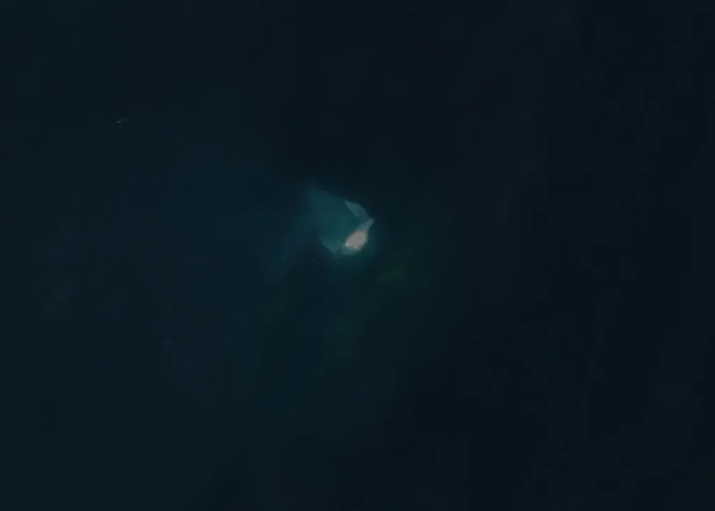 kumani bank mud volcano ghost island sentinel-2 satellite image acquired on april 4 2024