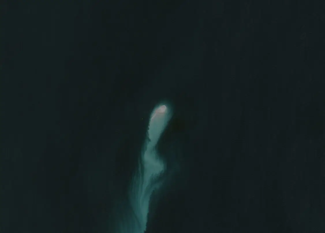kumani bank mud volcano ghost island sentinel-2 satellite image acquired on august 27 2024